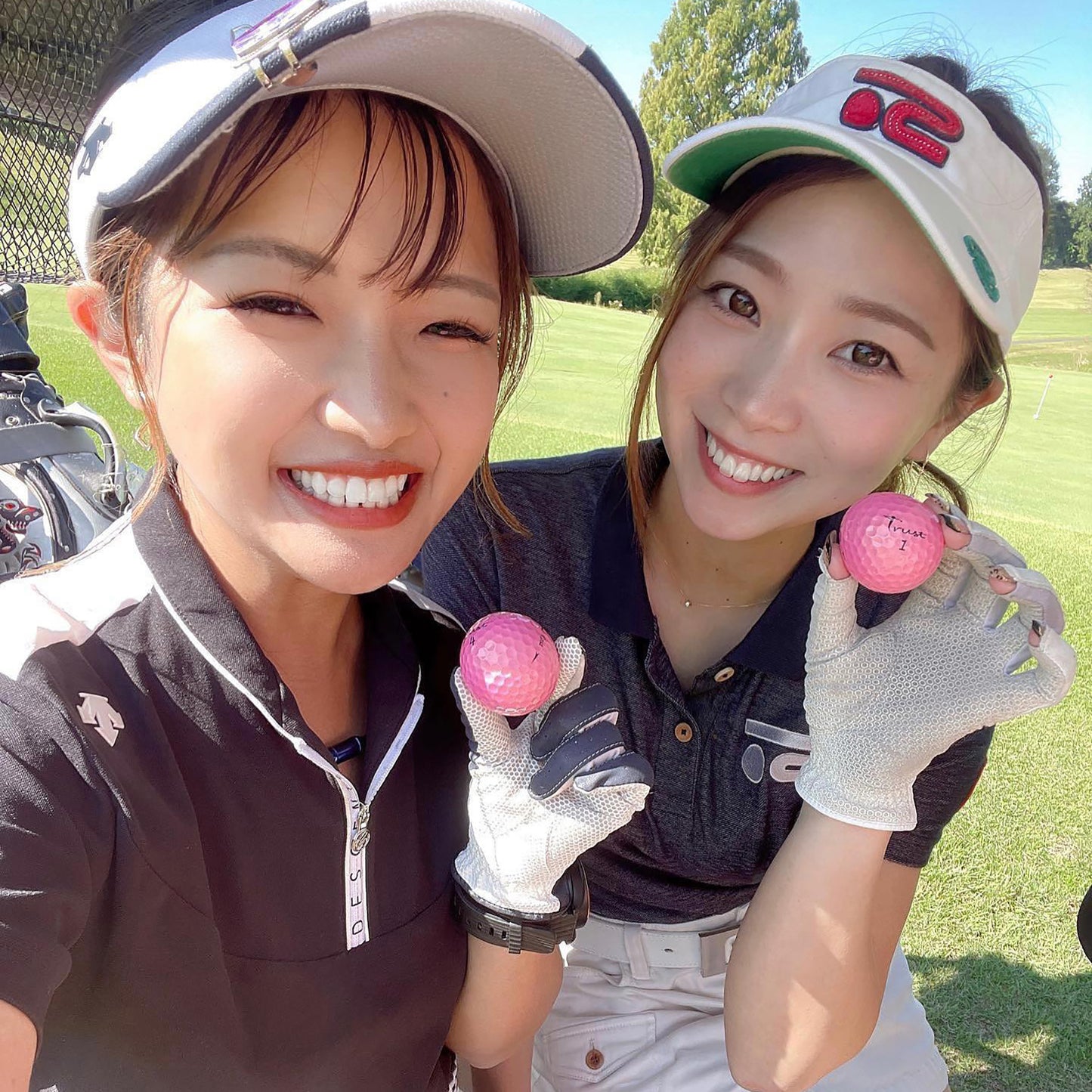 Trust Golfbälle Aurora  Rosa - Auffällige Golfbälle, Kristall-Urethan, 12 Bälle, Roségold